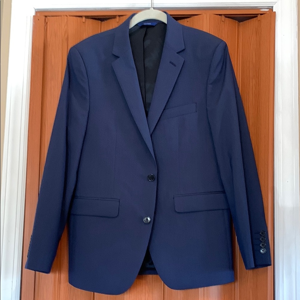 Apt. 9 Blue Sport Coat with Structured Shoulders